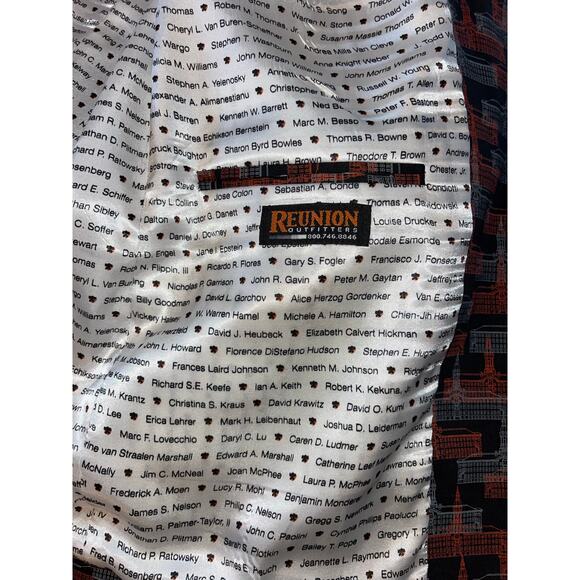 1980 Princeton University‎ 25th Reunion Jacket Blazer Orange Gray Nassau Hall - Picture 9 of 11